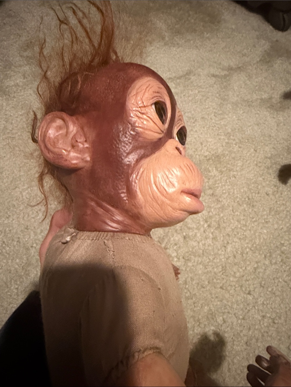 Realistic Brown Baby Orangutan Doll Plush - Brown - Picture 4 of 5